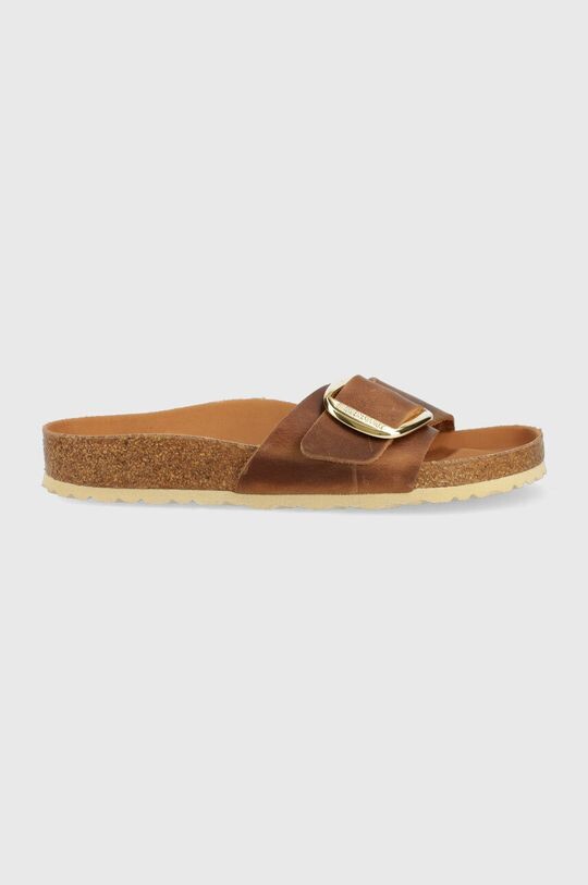 

Кожаные тапочки MADRID BIG BUCKLE Birkenstock, коричневый