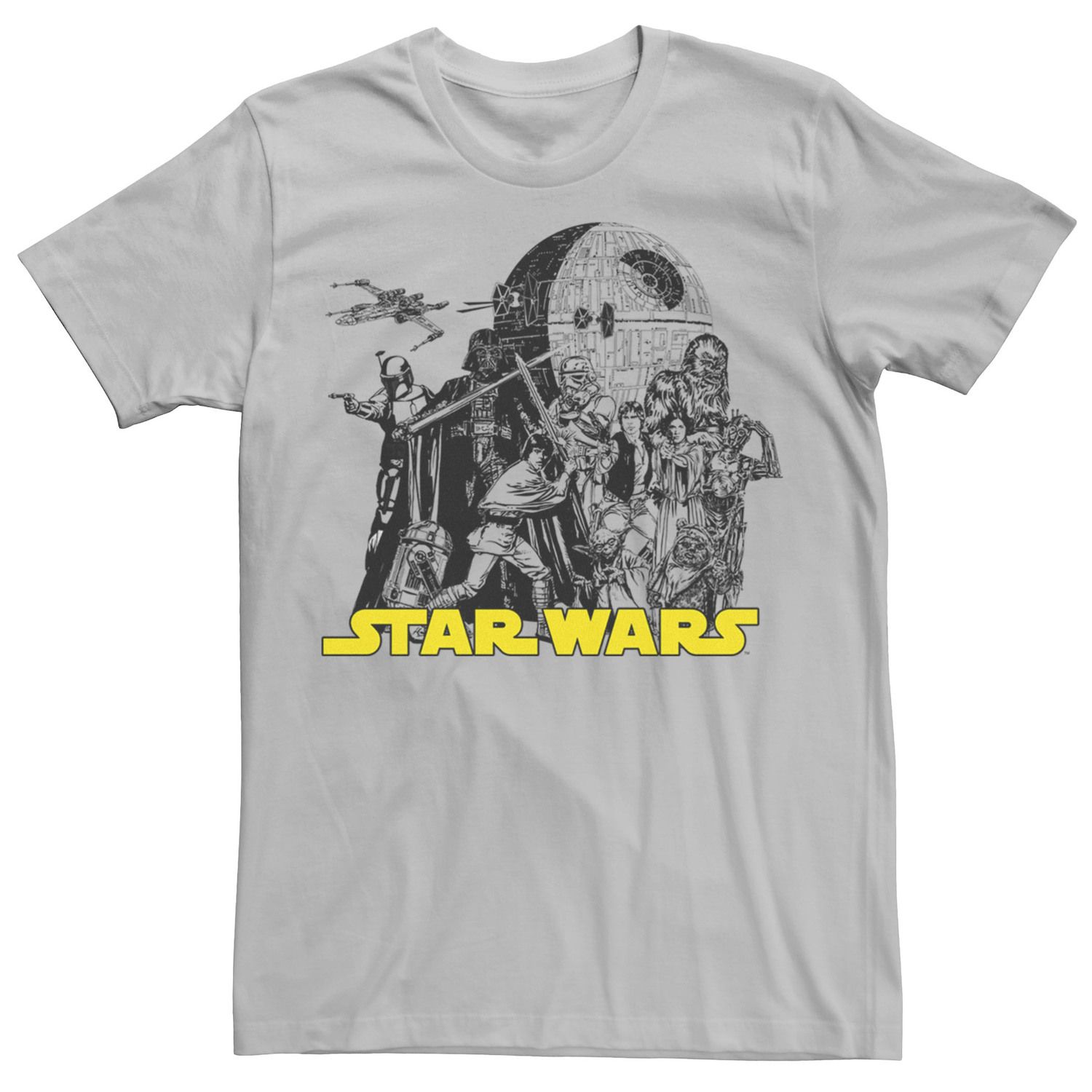 Мужская футболка с плакатом и плакатом «Звездные войны» Licensed Character