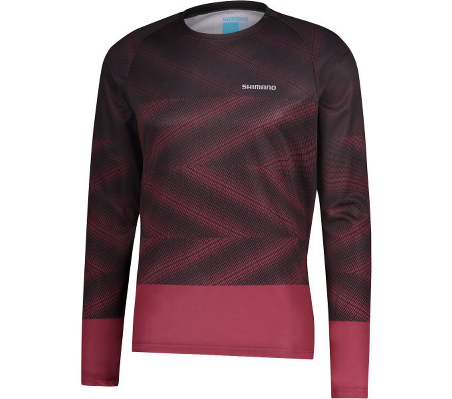 Рубашка SHIMANO Long Sleeve Jersey MYOKO L.S., красный рубашка shimano long sleeve jersey warm printed myoko цвет zinfandel