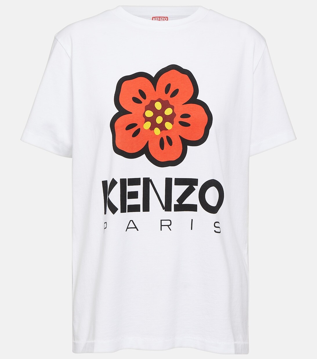 

Футболка из хлопкового джерси с логотипом KENZO, белый