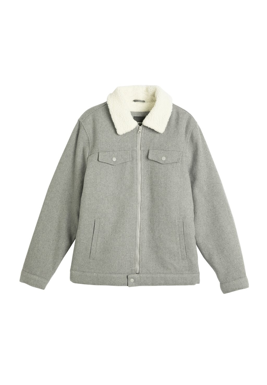 

Легкая куртка Zipper Pocket Classic Neck Koton, цвет grey