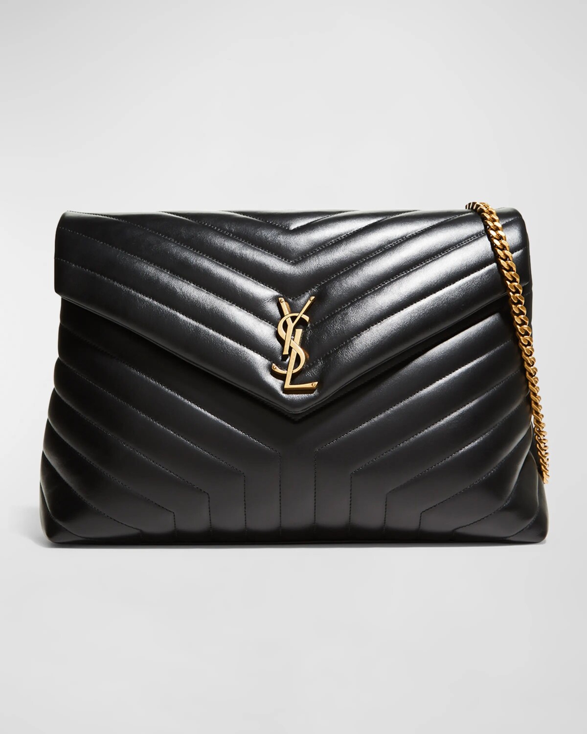 

Большая сумка через плечо Loulou YSL из стеганой кожи Saint Laurent, цвет Dark Beige