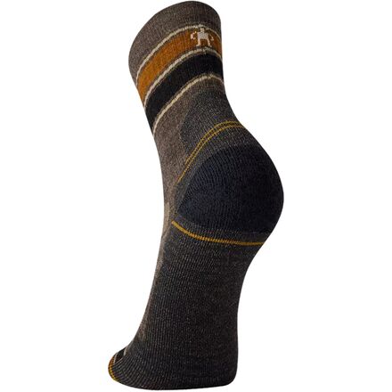 Легкие полосатые носки Performance Hike средней длины с подушкой Smartwool, серо-коричневый