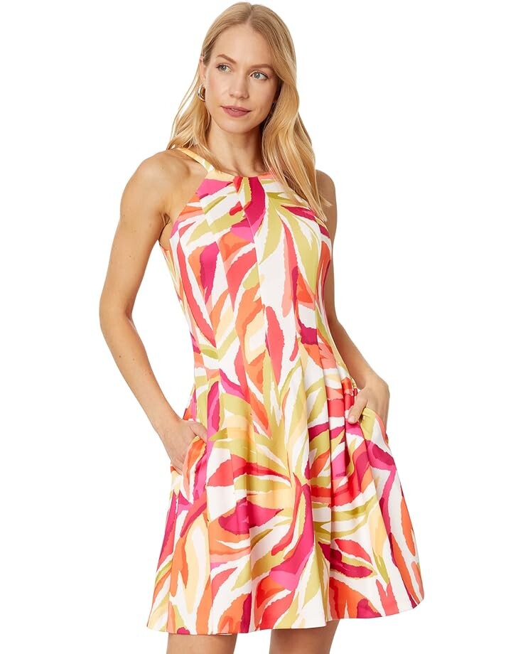 

Платье Vince Camuto Printed Scuba Halter, цвет Multi