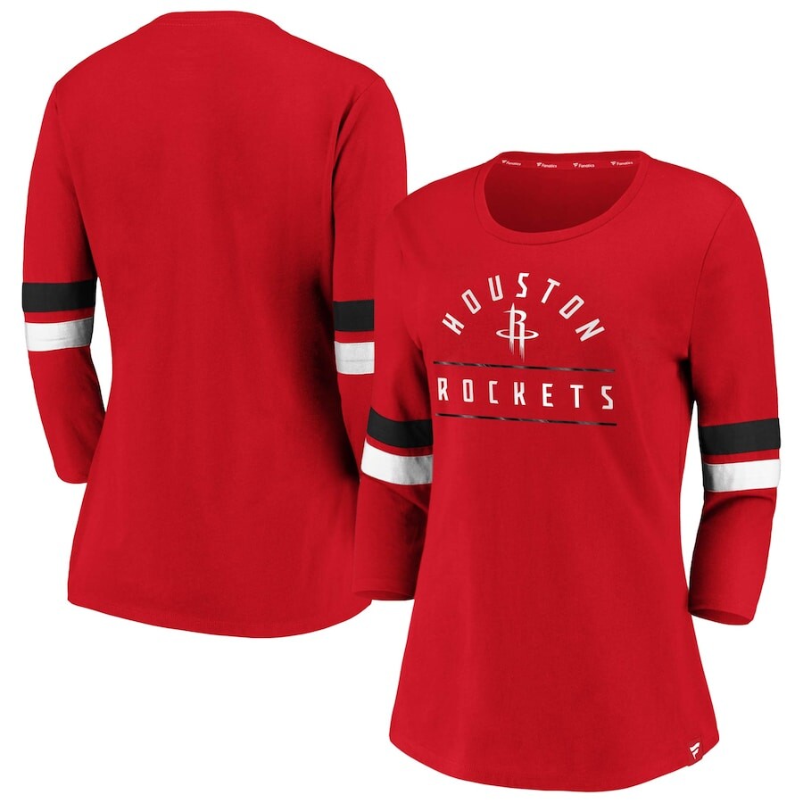 

Футболка с длинным рукавом Fanatics Branded Houston Rockets, красный