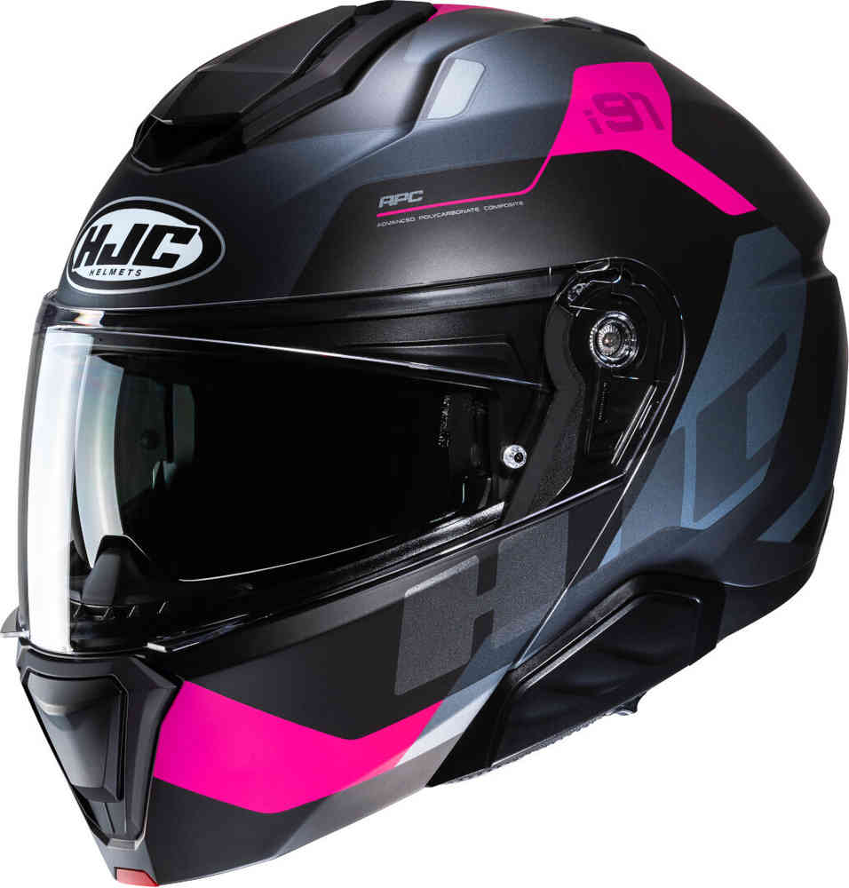 i91 Карстовый шлем HJC, черный/розовый