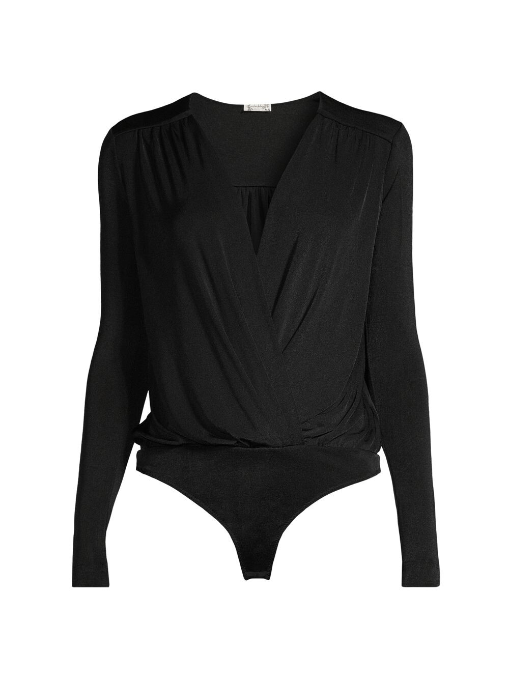 

Боди Turnt с воротником-стойкой Free People, черный