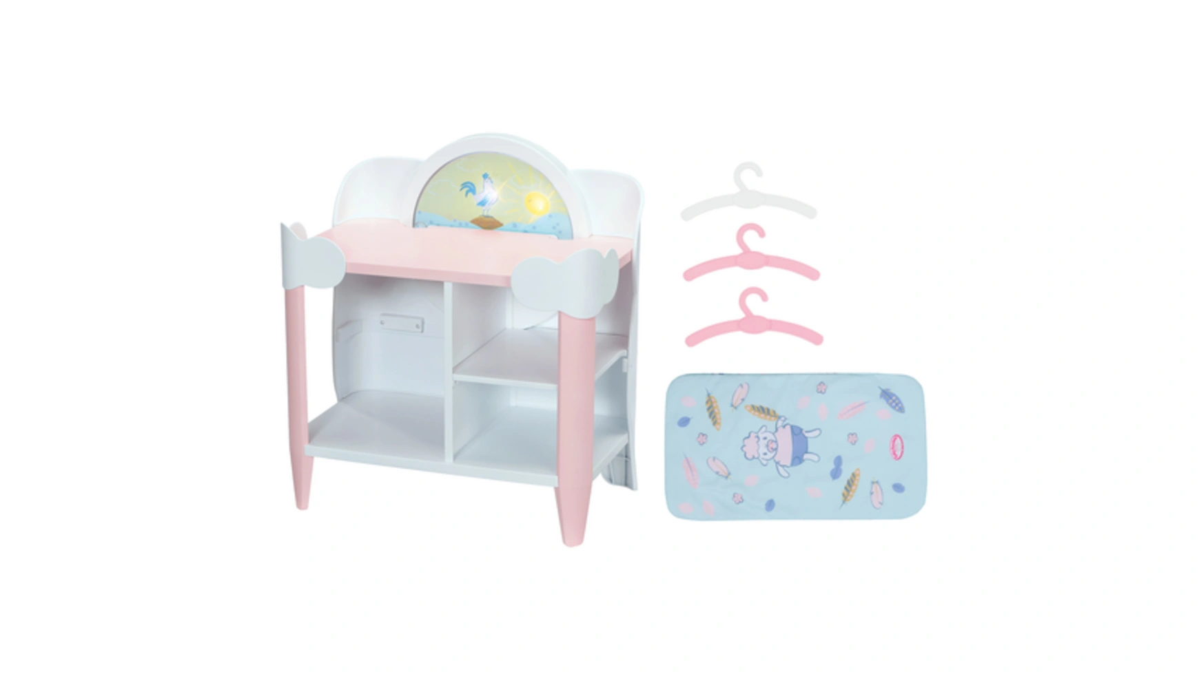 

Baby Annabell Пеленальный столик Day & Night с подушкой и 3 вешалками