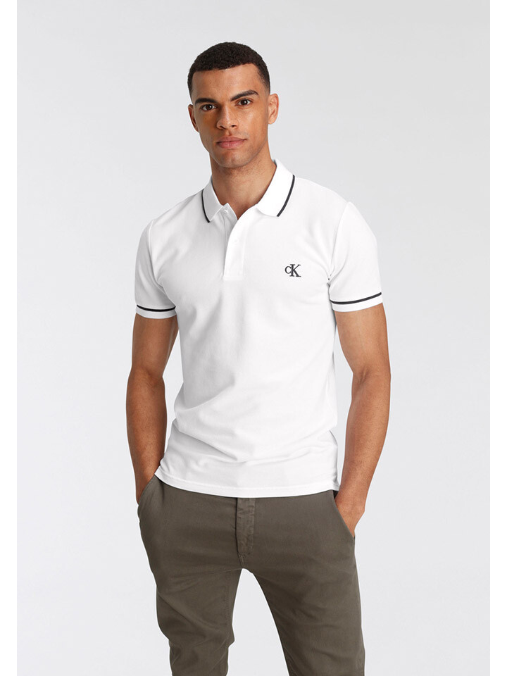

Поло Calvin Klein, белый