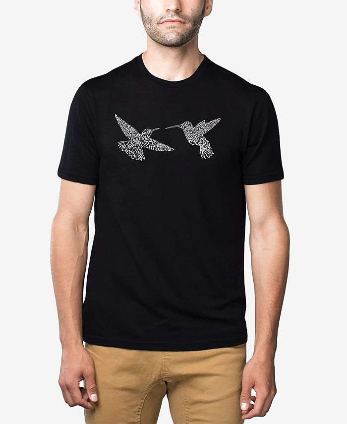 Мужская футболка Hummingbirds Premium Blend Word Art LA Pop Art, черный женская футболка hummingbirds premium blend word art с короткими рукавами la pop art черный