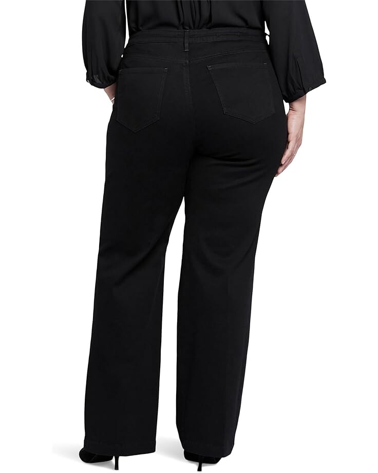 

Джинсы NYDJ Plus Size Teresa Wide Leg in Black Rinse, цвет Black Rinse