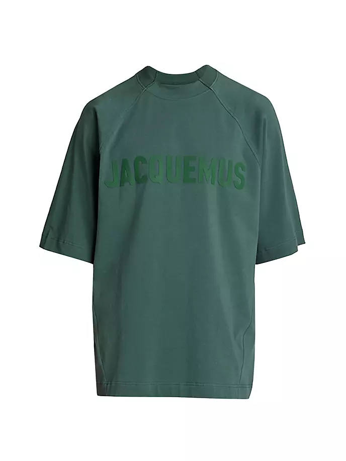 Футболка Typo с круглым вырезом Jacquemus, темно-зеленый