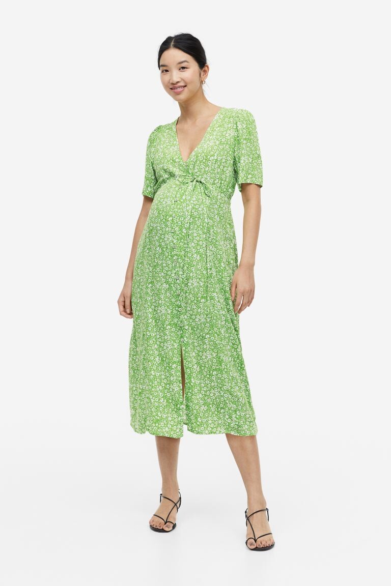 

МАМА Платье с V-образным вырезом H&M