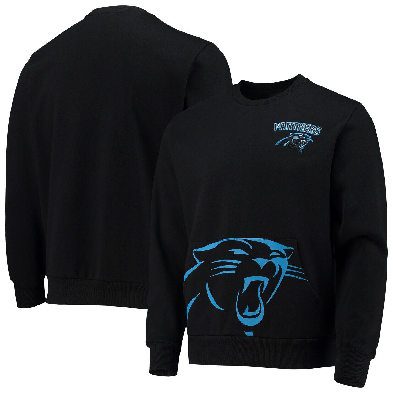

Мужской пуловер с карманами FOCO Black Carolina Panthers