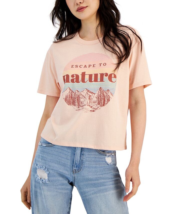 

Футболка Nature с короткими рукавами Rebellious One, розовый