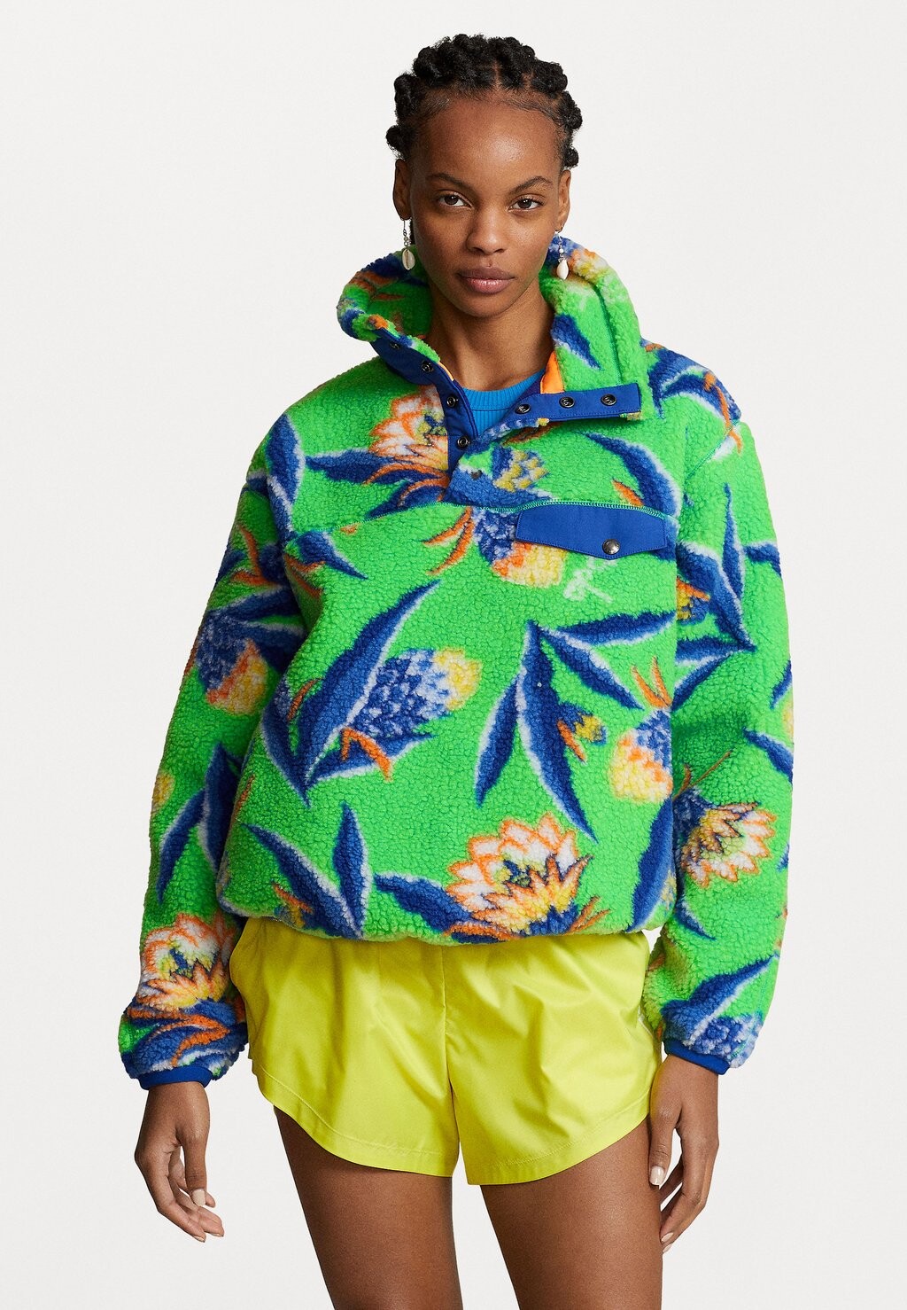 

Флисовая толстовка Long Sleeve Half Zip Polo Ralph Lauren, цвет green bonheur