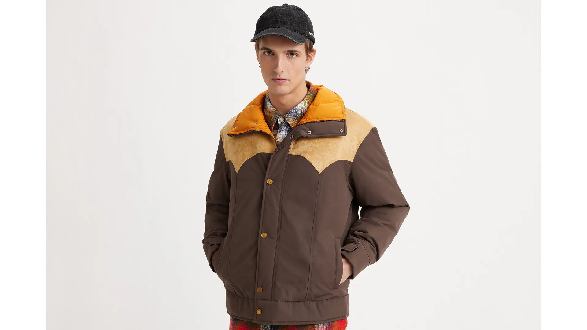 

Пуховик Webster Western Levi's, коричневый