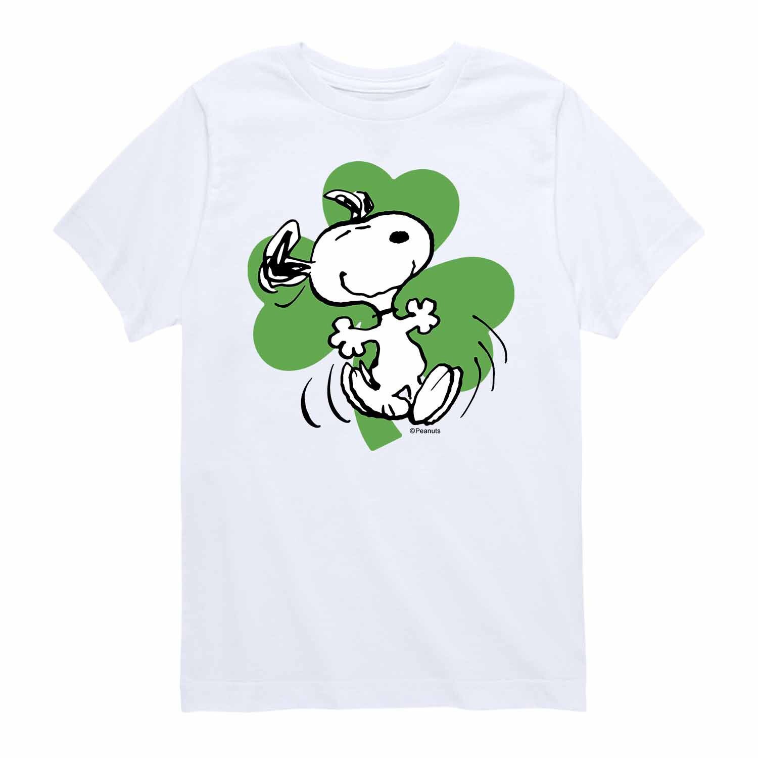 

Футболка с рисунком Peanuts Dancing Shamrock для мальчиков 8–20 лет Licensed Character