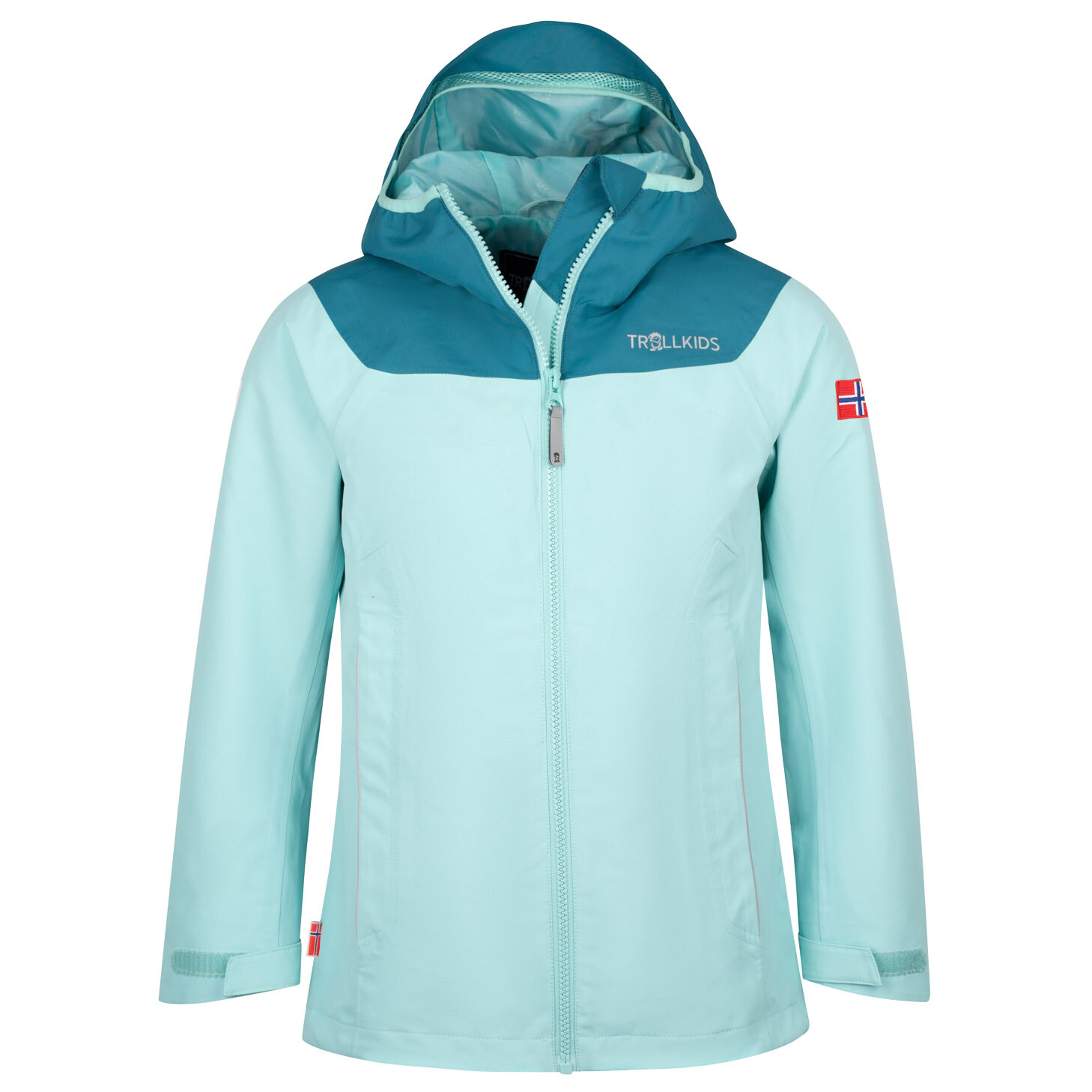 Дождевик Trollkids Girls Bergen, цвет Aqua/Teal 4 12y girls long jacket