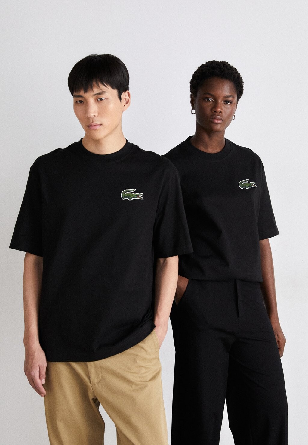 

Футболка с принтом Croc Unisex Lacoste, цвет noir