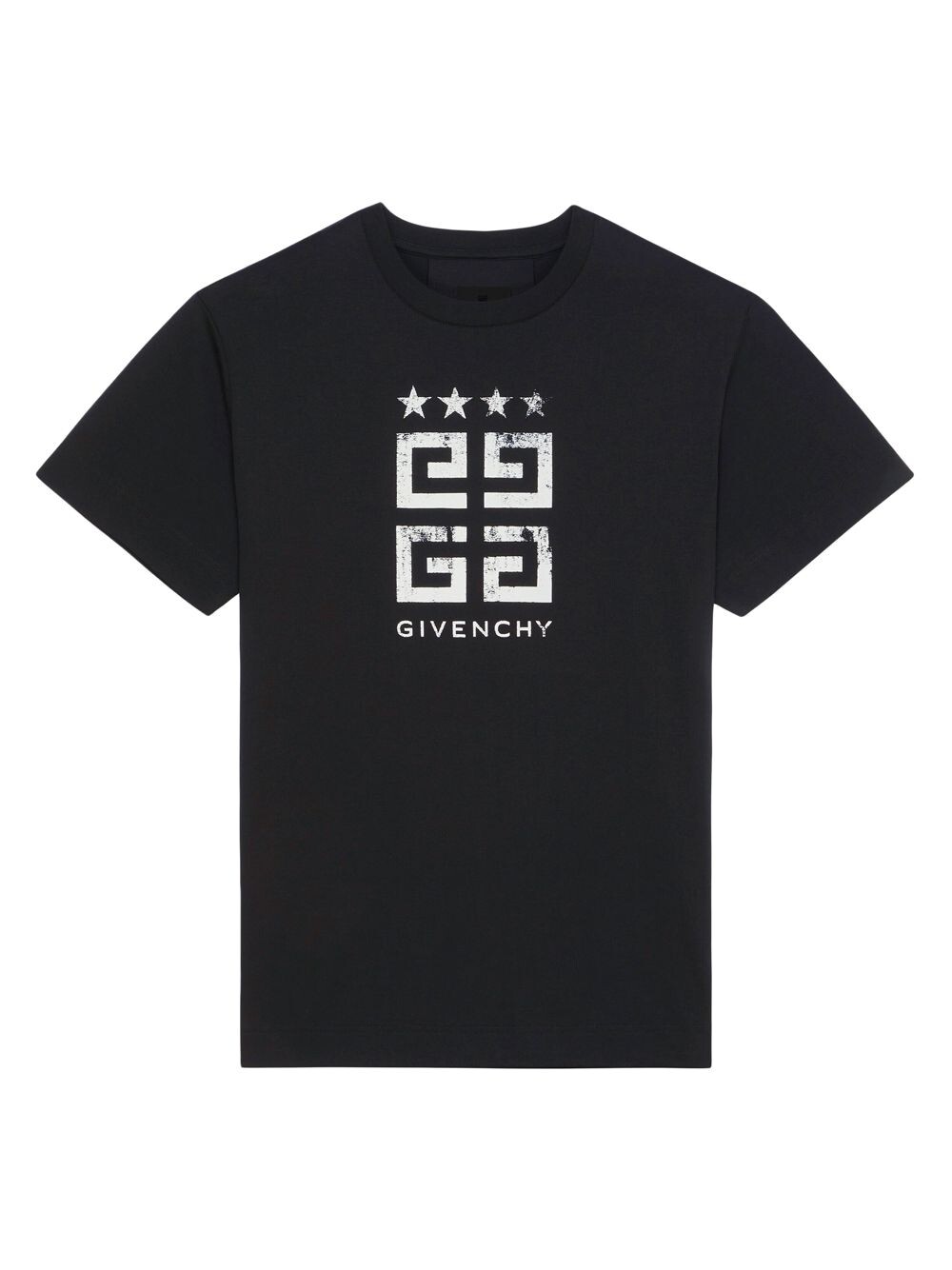 

Хлопковая облегающая футболка 4G Stars Givenchy, черный