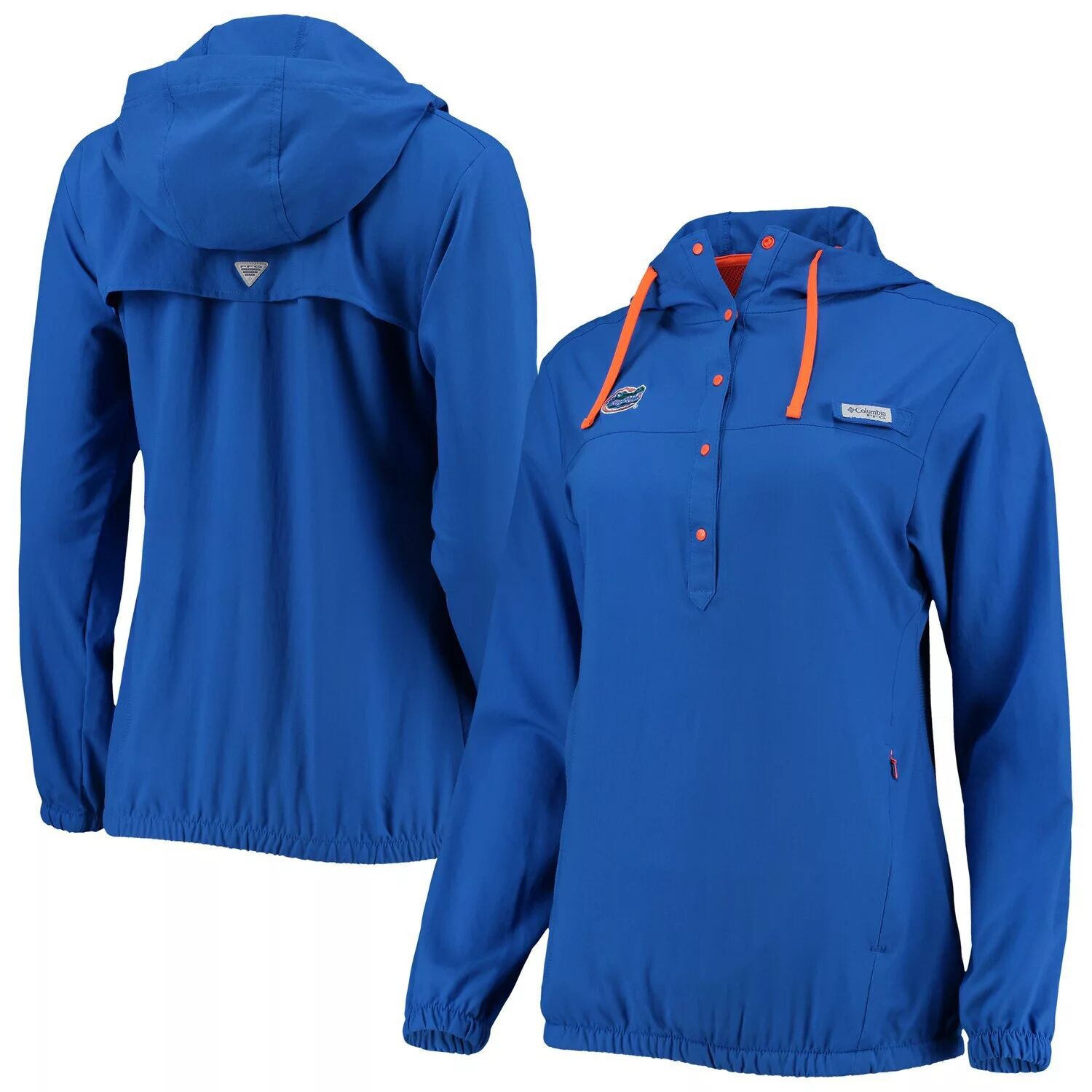 

Женский солнцезащитный пуловер с капюшоном Columbia Royal Florida Gators Tamiami
