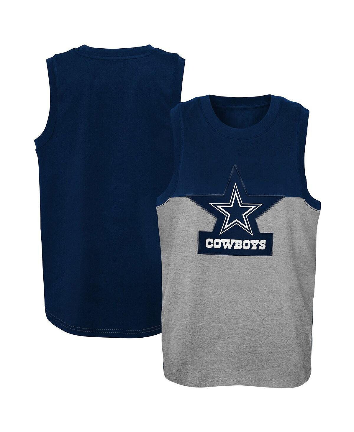 

Темно-синяя и серая майка Big Boys Dallas Cowboys Revitalize Outerstuff
