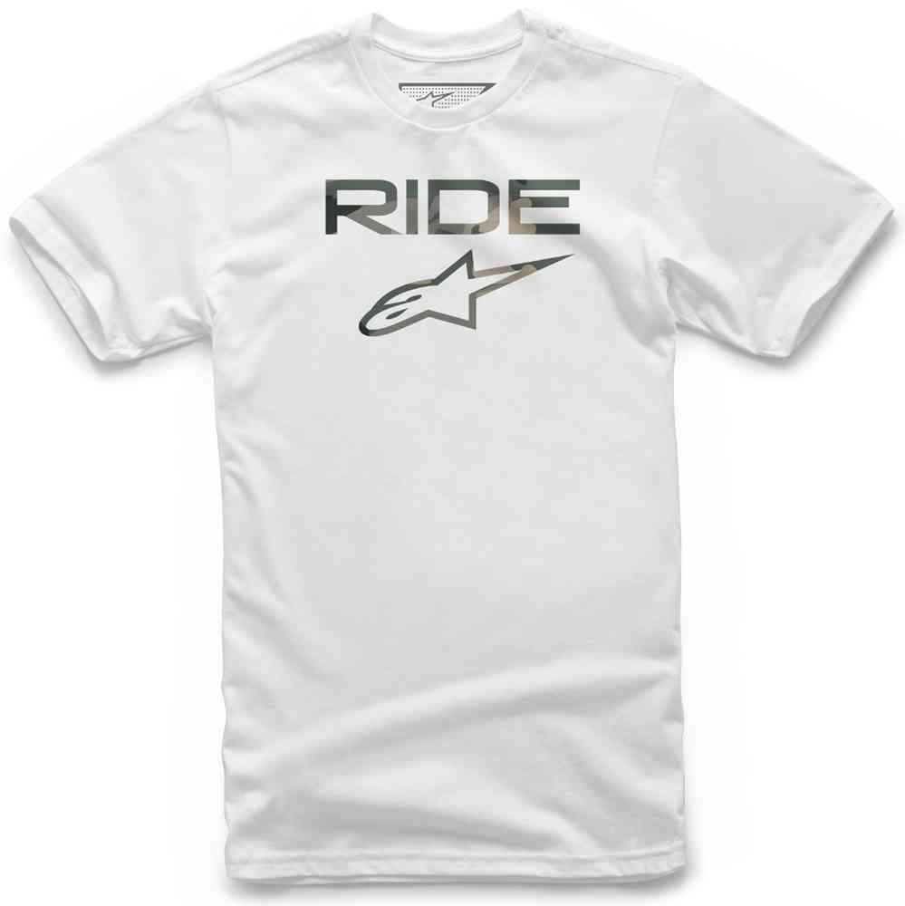Камуфляжная футболка Ride 2.0 Alpinestars, белый цена и фото