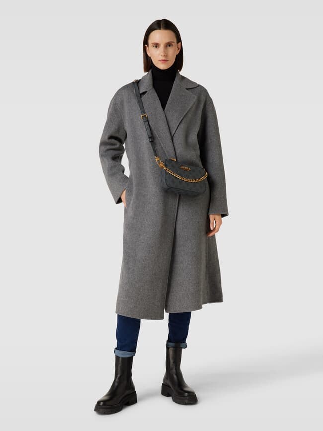 

Сумка через плечо с узором по всей поверхности, модель FYNNA MINI STATUS Guess, антрацит
