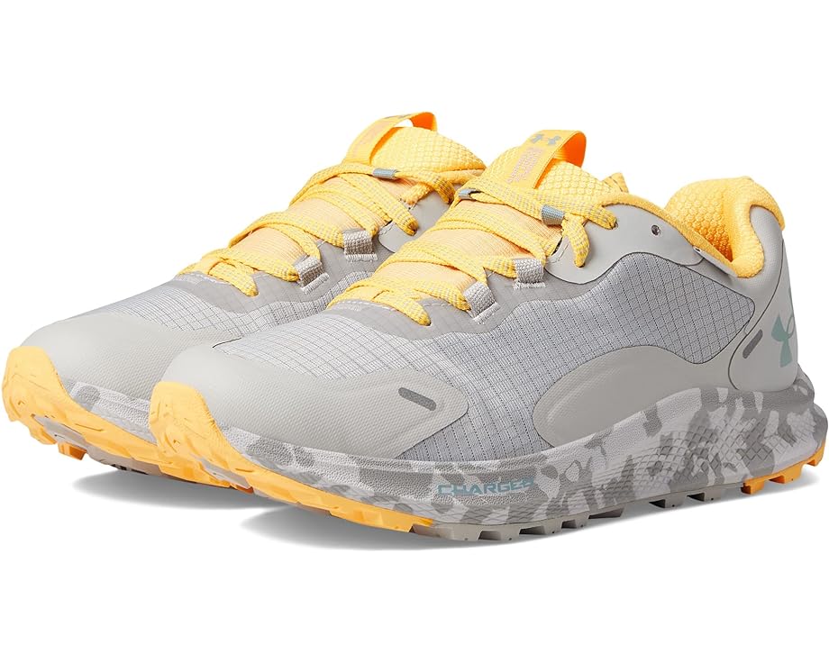 Кроссовки Under Armour Charged Bandit 2 Trail, цвет Ghost Gray/Orange Ice/Opal Green