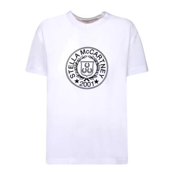

Футболка white cotton t-shirt Stella Mccartney, белый