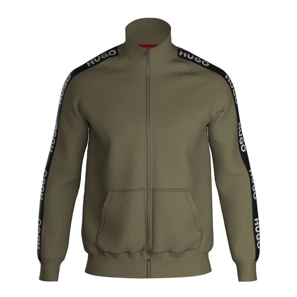 

Толстовка HUGO Sporty Logo 10251705 Full Zip, зеленый