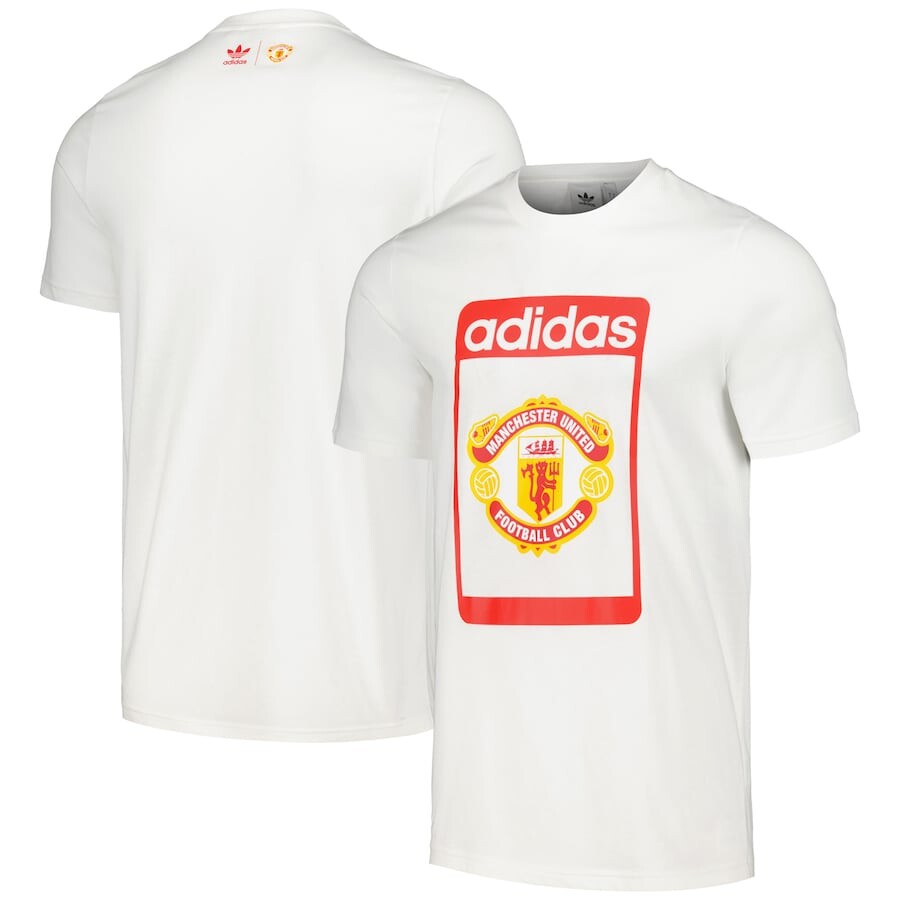 

Футболка с коротким рукавом adidas Originals Manchester United, белый