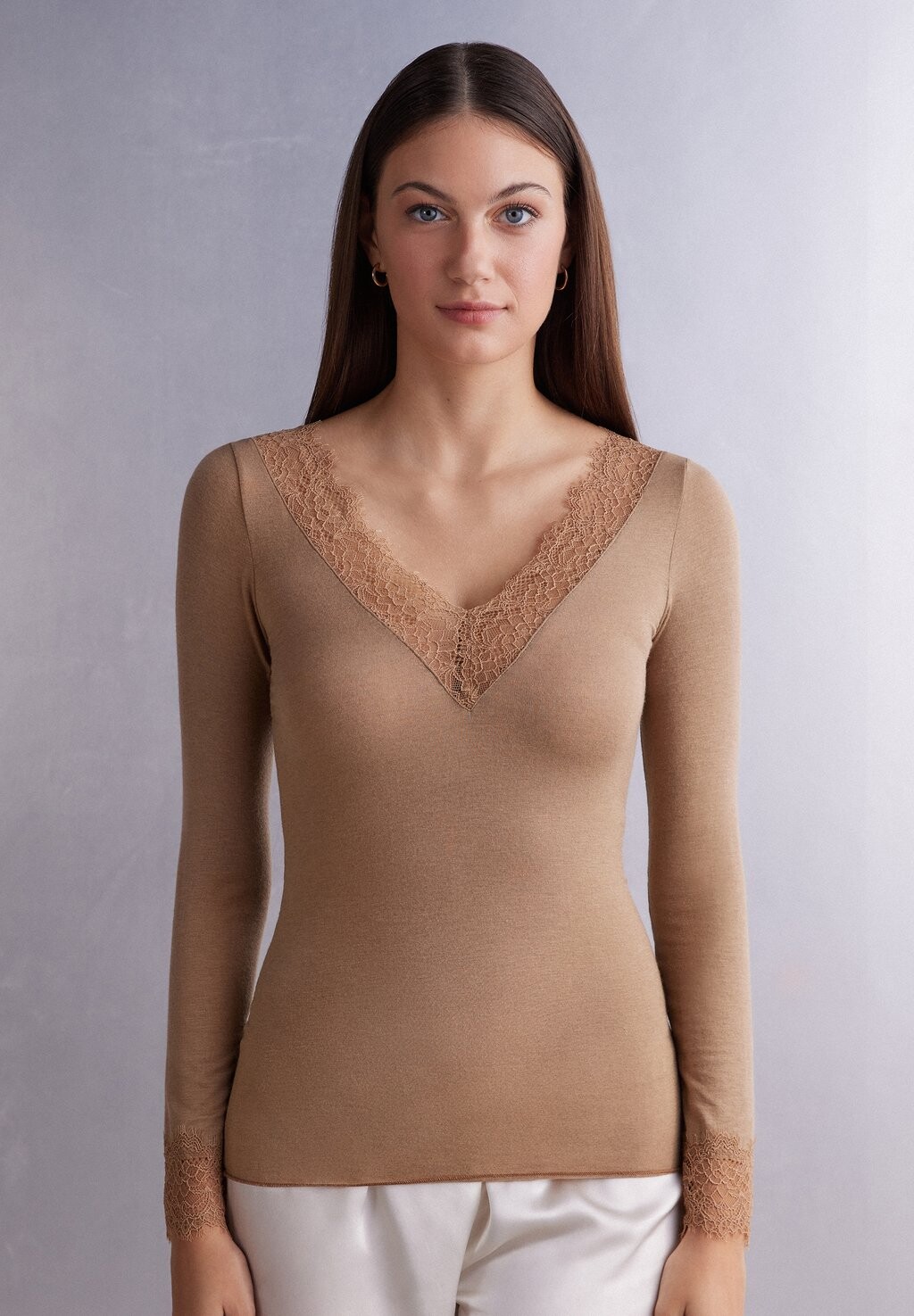 

Блузка с длинными рукавами ULTRALIGHT Intimissimi, коричневый