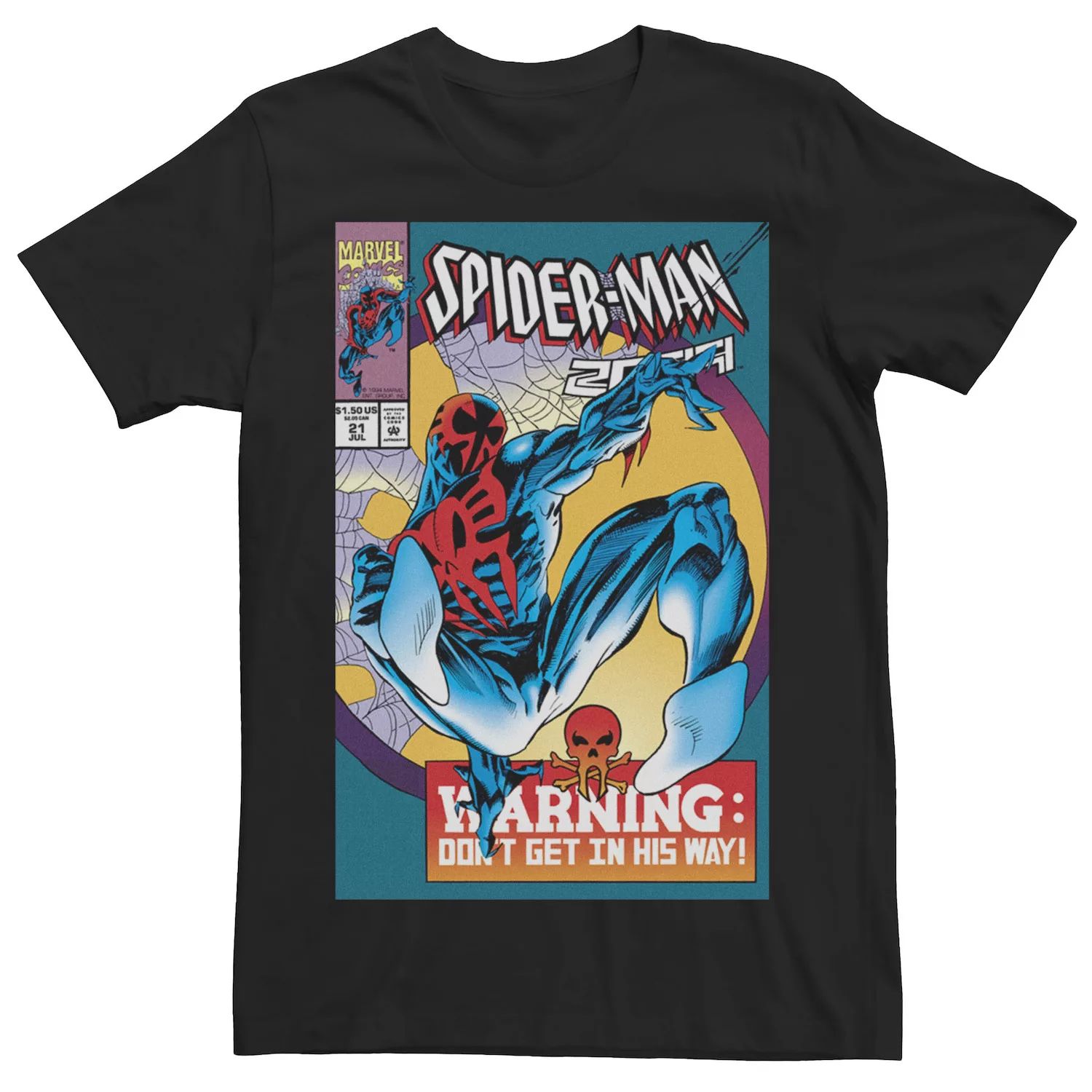 Мужская футболка с обложкой комикса «Человек-паук 2099» Marvel мужская черная футболка с обложкой комикса marvel prince namor черный