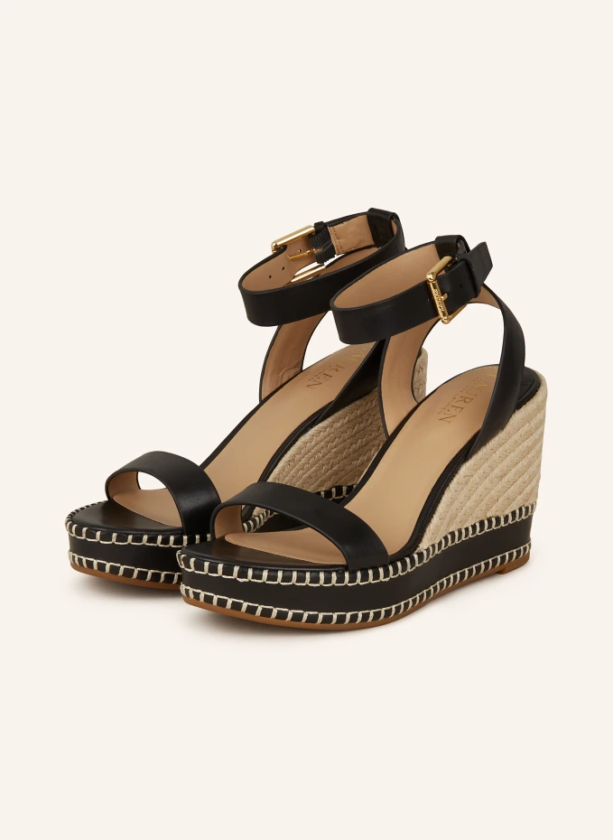 

Платформенные танкетки Lauren Ralph Lauren, черный