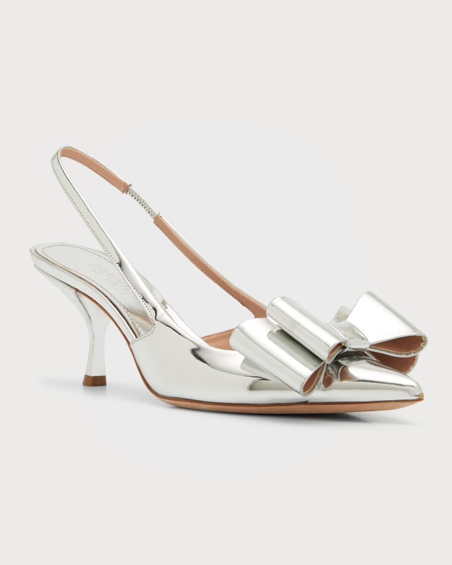 

Туфли-лодочки с ремешком на пятке Pop Bow Mirror Giambattista Valli
