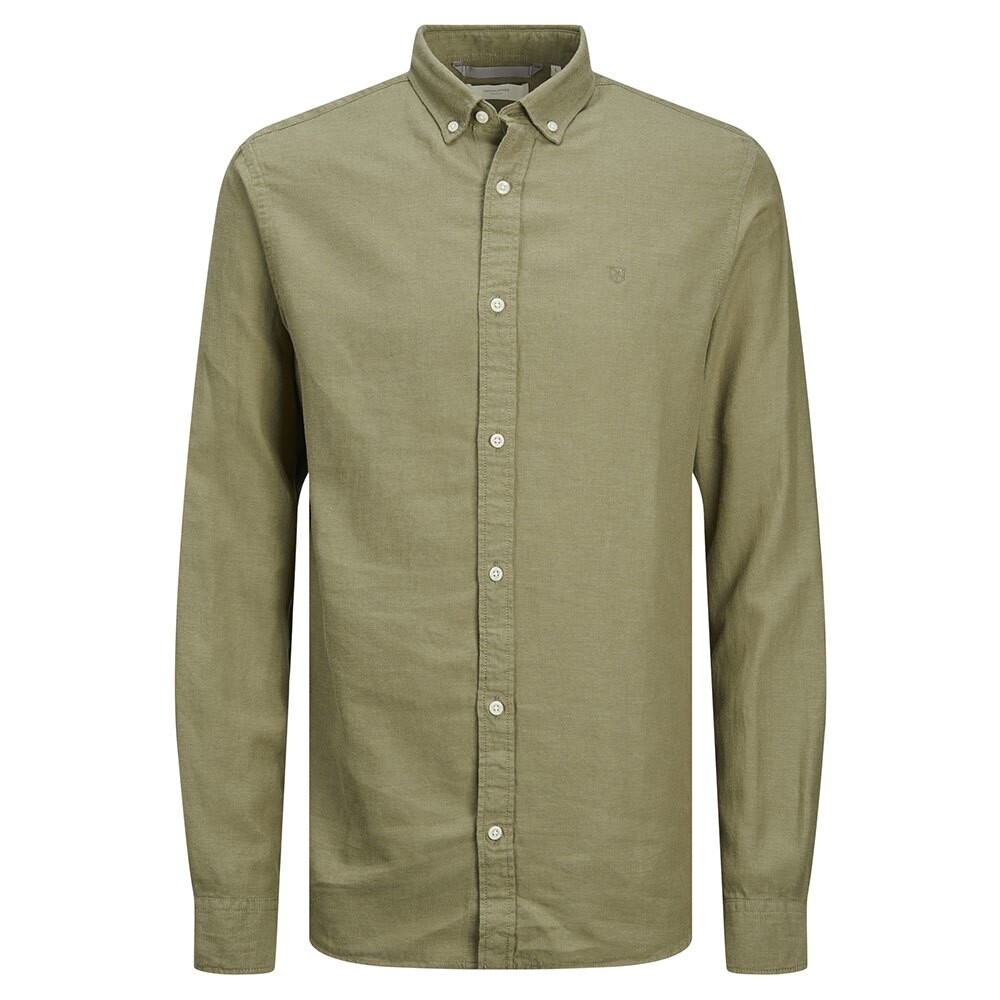 

Рубашка с длинным рукавом Jack & Jones Maze Linen, зеленый