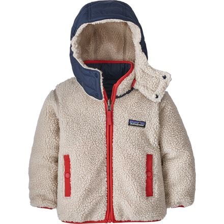 Двусторонняя куртка Tribbles с капюшоном – для младенцев Patagonia, цвет Stone Blue