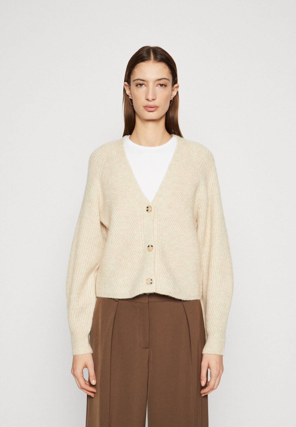 

Кардиган MSCH Copenhagen PEGGY CARDIGAN, цвет oatmeal melange