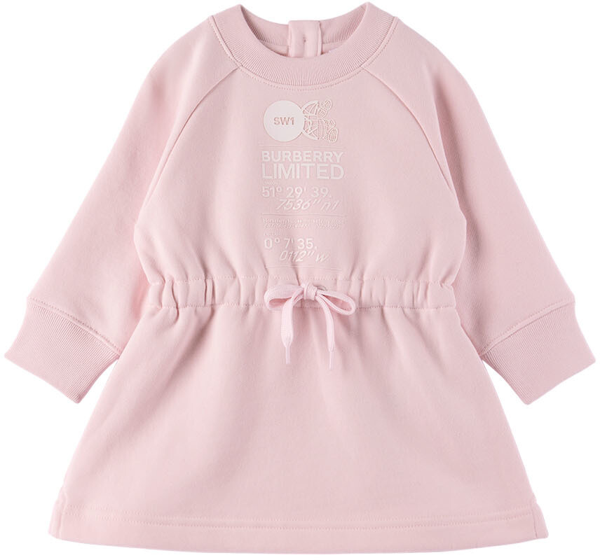 

Платье с принтом Baby Pink Montage Алебастровый розовый Burberry