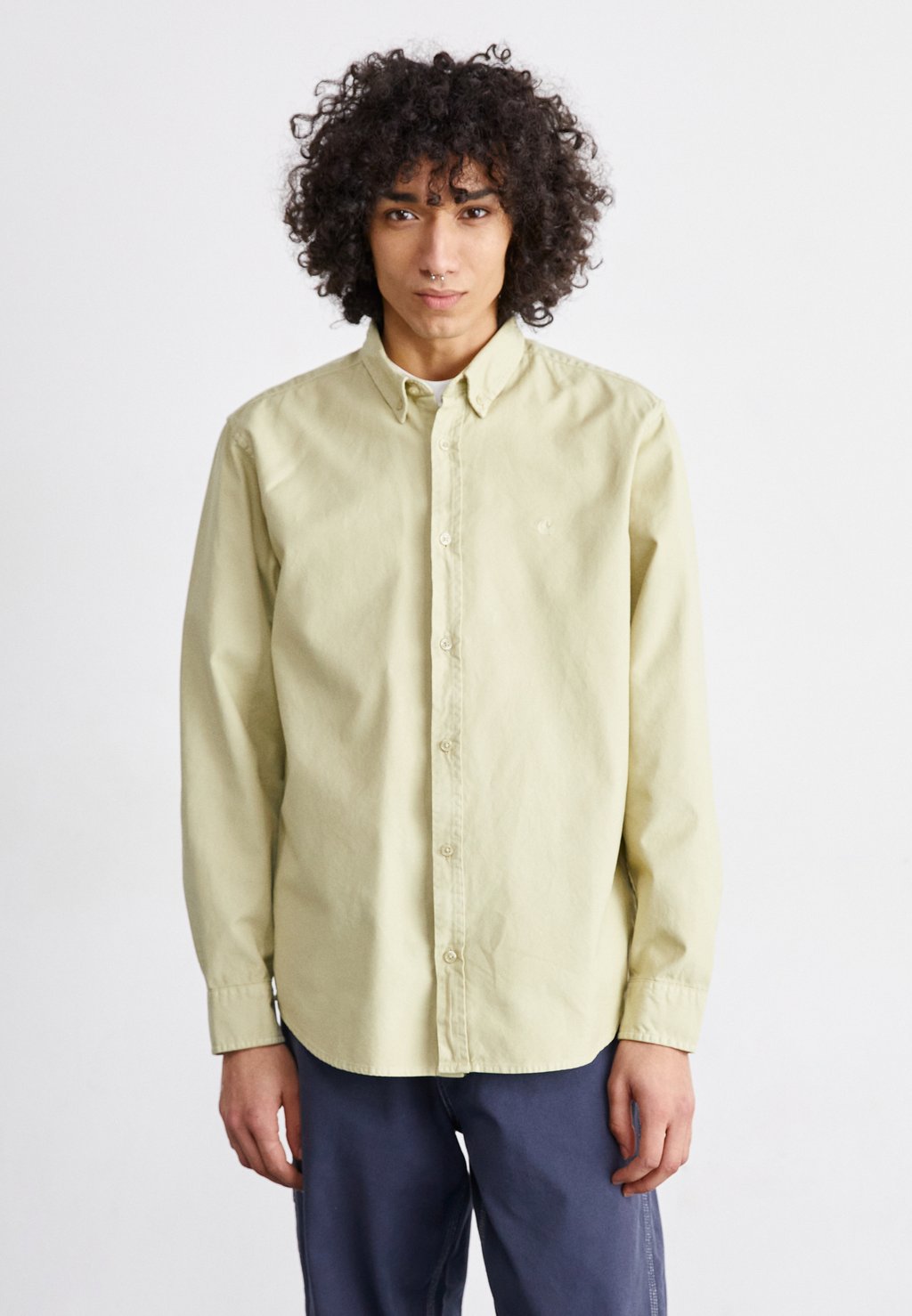 Рубашка BOLTON Carhartt WIP, цвет beryl garment dyed