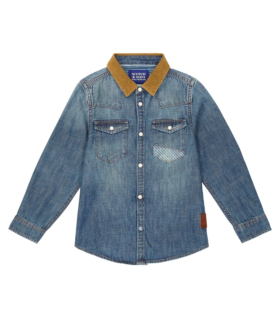 

Джинсовая рубашка Scotch & Soda Kids, синий