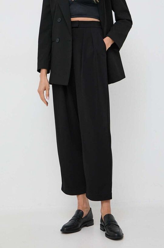 

Брюки из смесовой шерсти Twinset, черный