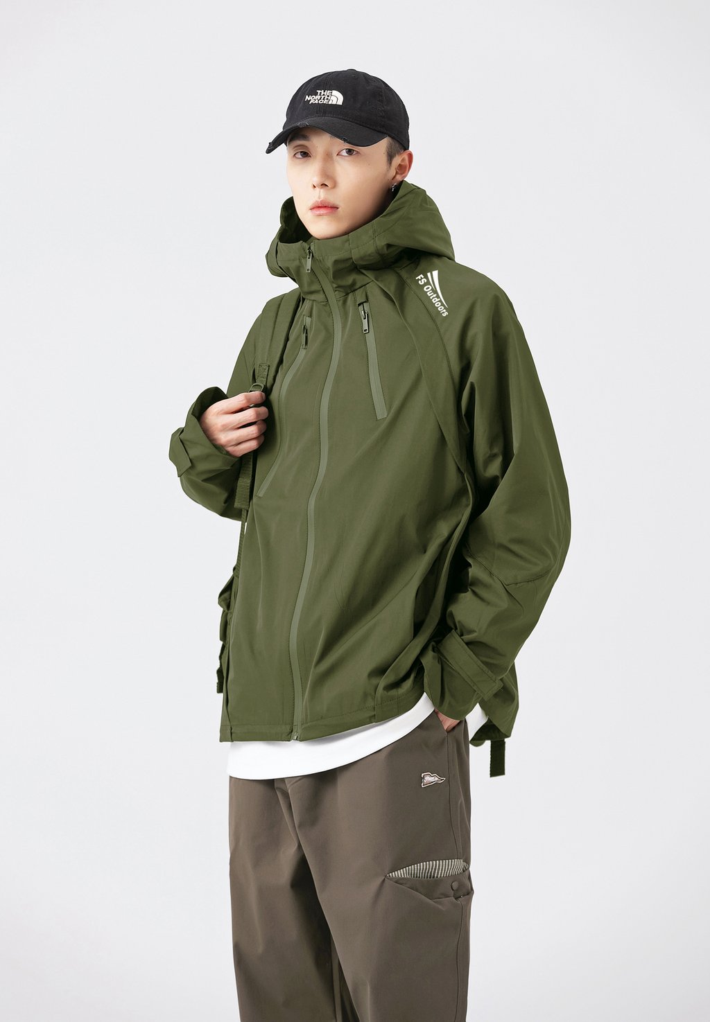 Уличная куртка WINDPROOF OUTERWEAR FS Collection, цвет olive