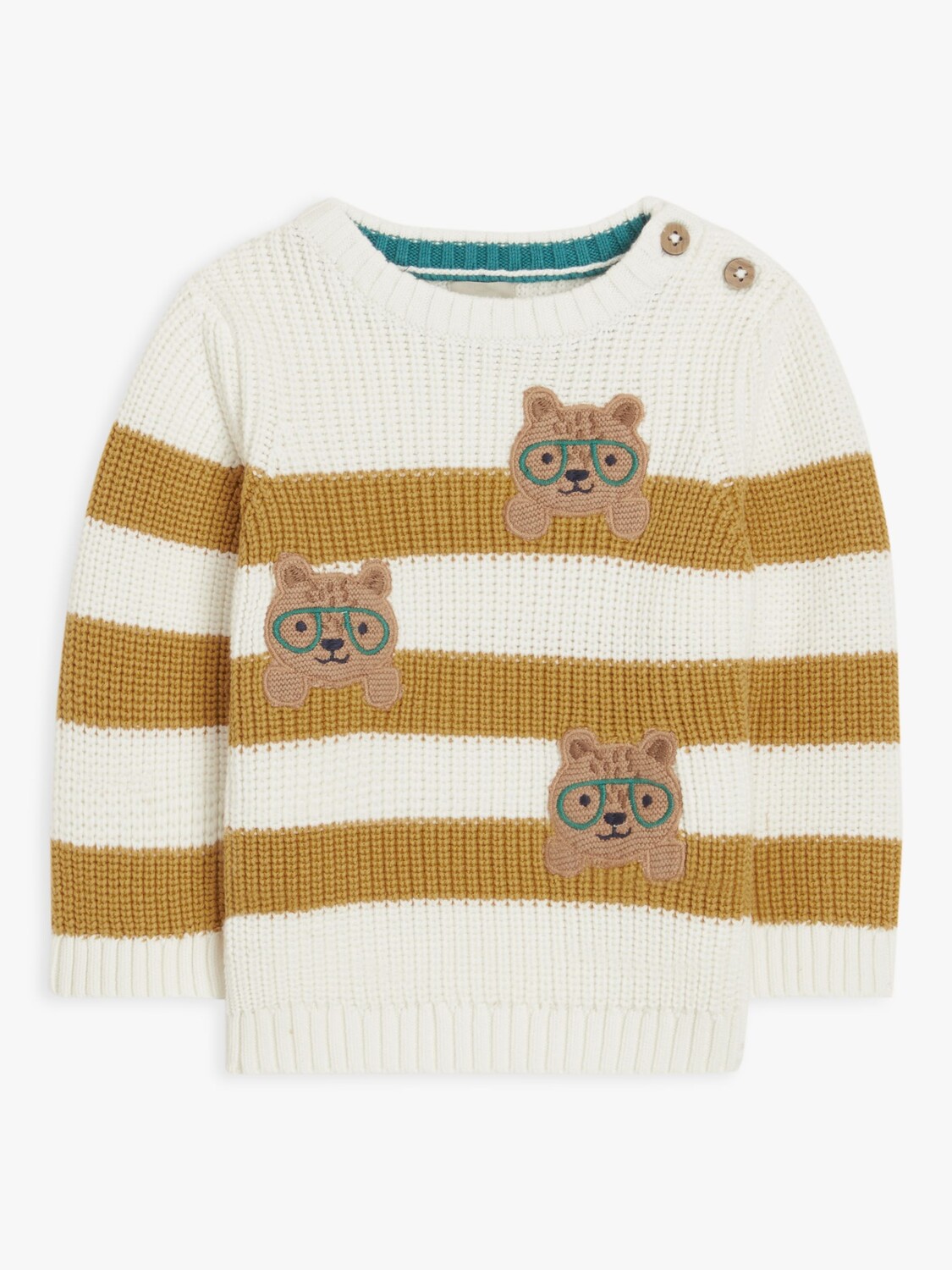 

Полосатый джемпер John Lewis baby Bear в разноцветную полоску