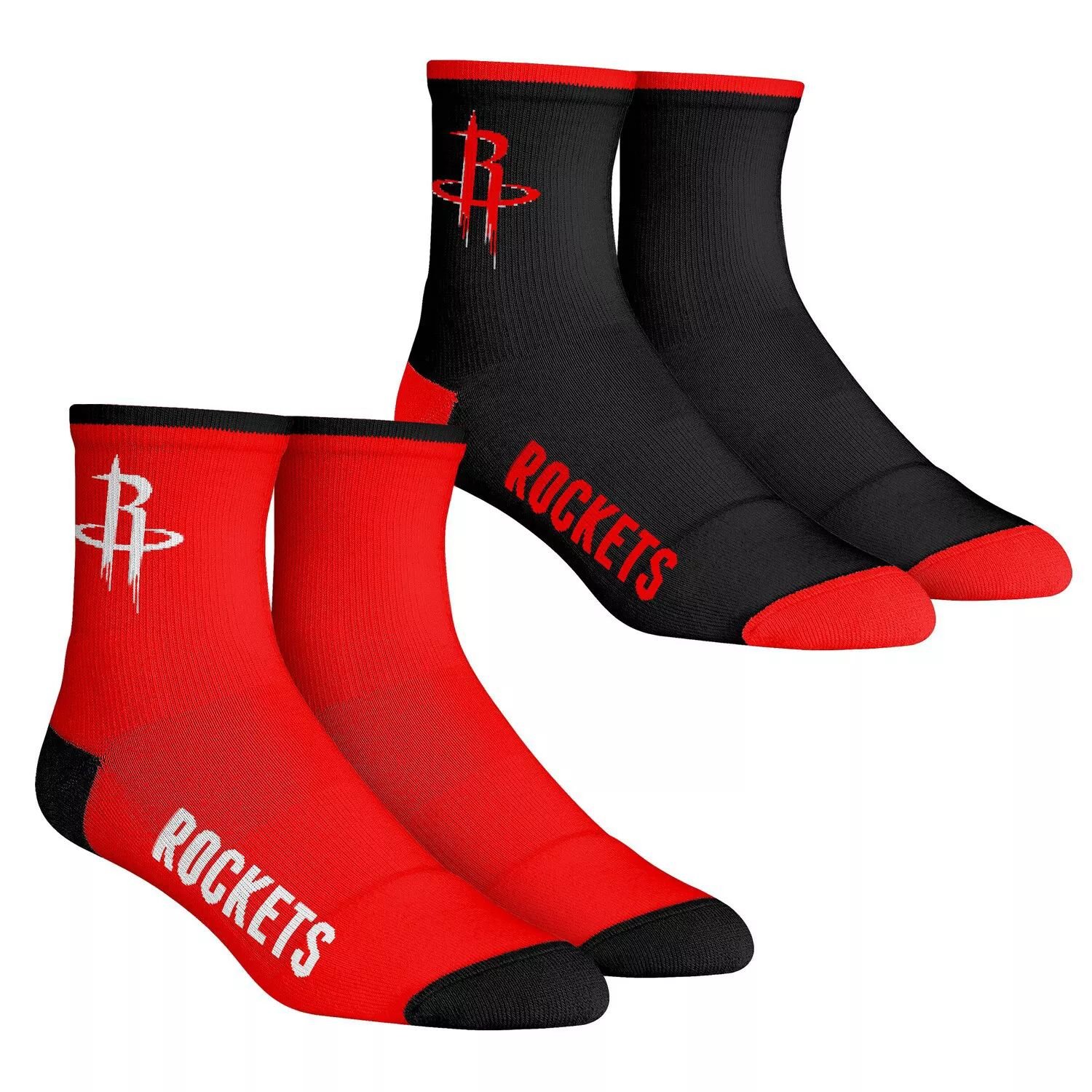 

Комплект из 2 носков Youth Rock Em Houston Rockets Core Team из двух четвертьдлинных носков Unbranded