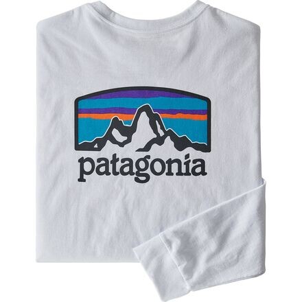 

Футболка Fitz Roy Horizons Responsibili с длинными рукавами мужская Patagonia, белый