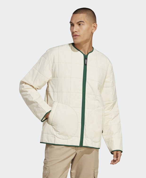 

Стеганая куртка adidas Originals, бежевый