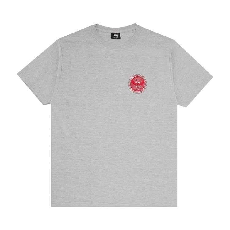 

Футболка Stussy Skull Dot 'Ash Heather', серый